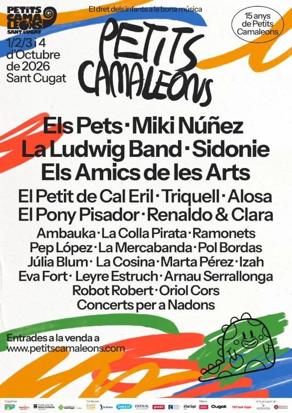 Cartell del 15&egrave; Festival Petits Camaleons 2026 a Sant Cugat