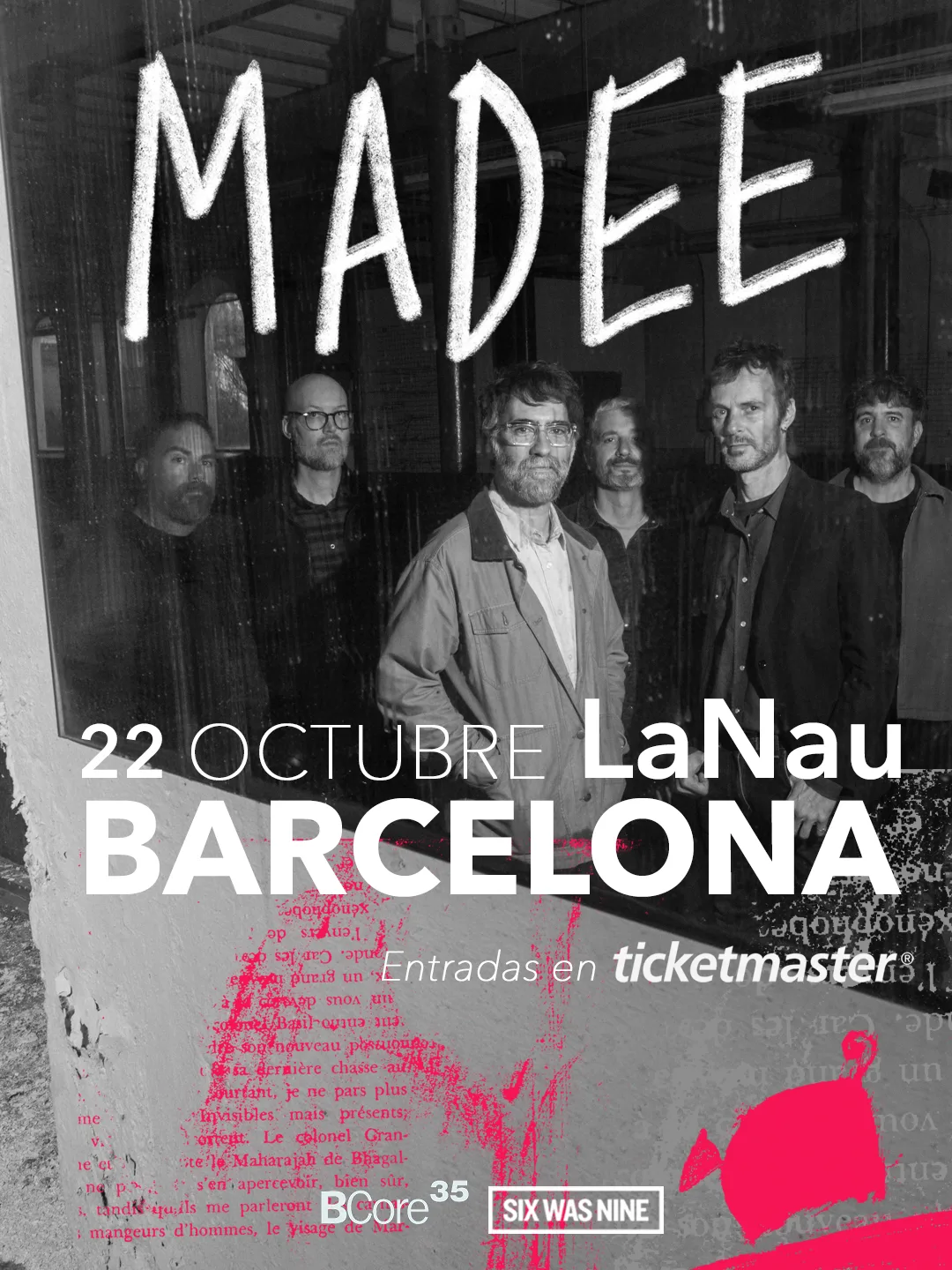 MADEE, concierto en La Nau Barcelona 22 octubre