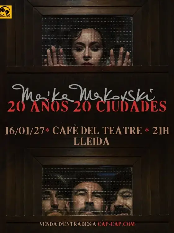 Cartel del concierto de Maika Makovski en el Cafè del Teatre de Lleida, 16 de enero de 2027