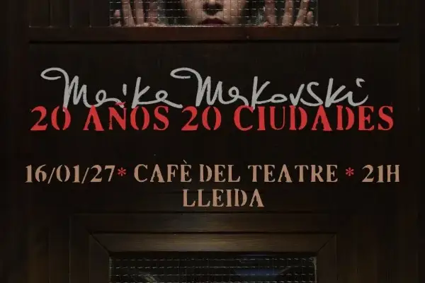 Cartel del concierto de Maika Makovski en el Cafè del Teatre de Lleida, 16 de enero de 2027