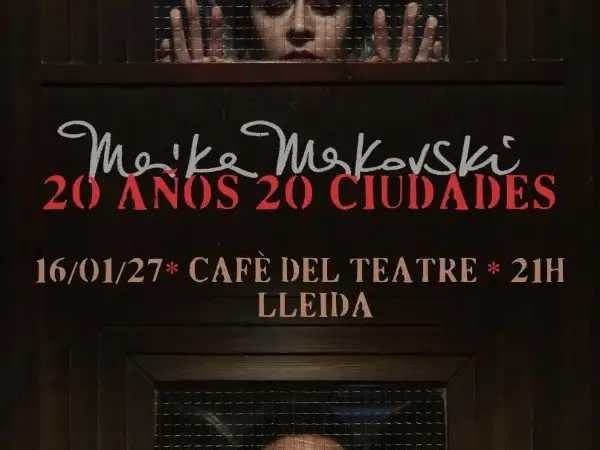 Cartel del concierto de Maika Makovski en el Cafè del Teatre de Lleida, 16 de enero de 2027