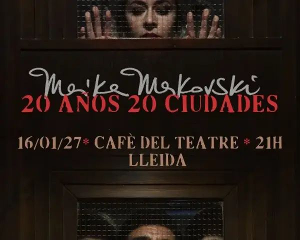 Cartel del concierto de Maika Makovski en el Cafè del Teatre de Lleida, 16 de enero de 2027