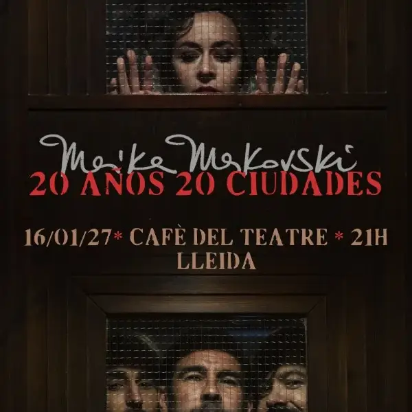 Cartel del concierto de Maika Makovski en el Cafè del Teatre de Lleida, 16 de enero de 2027