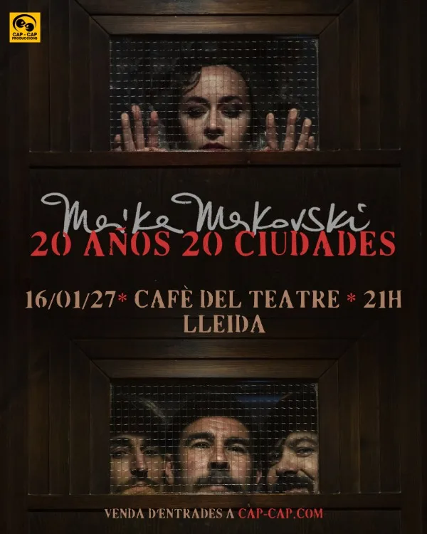 Cartel del concierto de Maika Makovski en el Cafè del Teatre de Lleida, 16 de enero de 2027